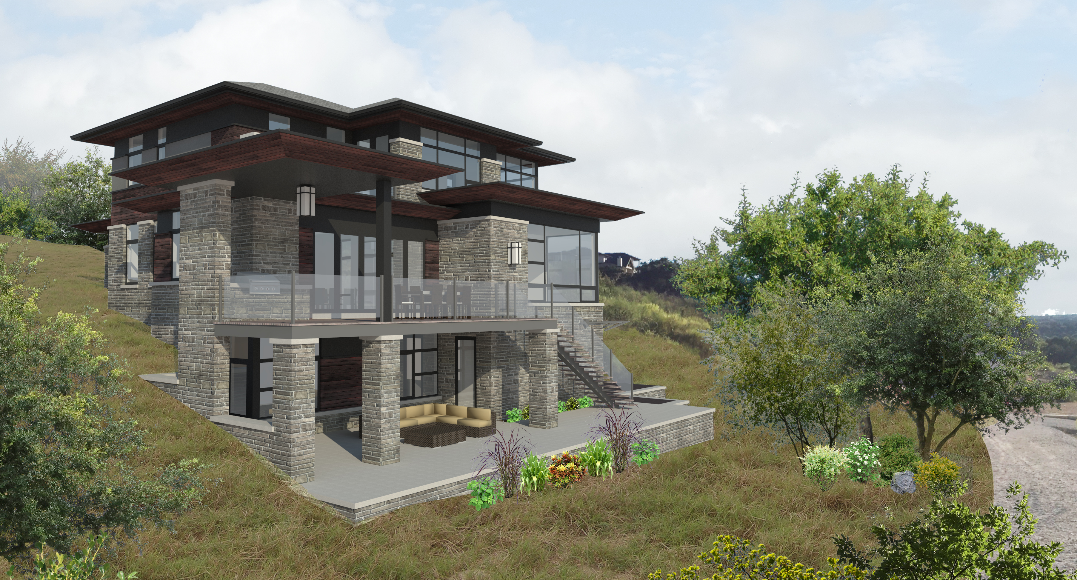 Hillside Custom Home